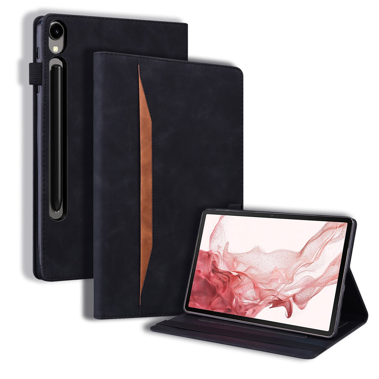 For Samsung Galaxy Tab S9 FE+ Tablet Case Wallet Stand Business Leather Cover For Samsung Galaxy Tab S9 FE+ Tablet Case Wallet Stand Business Leather Cover